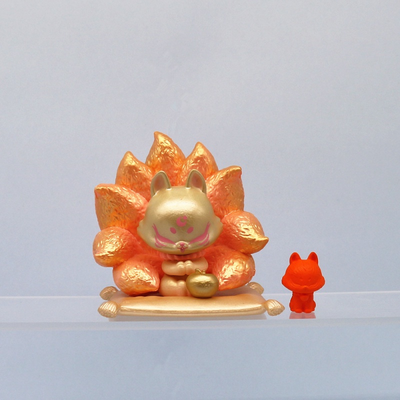 Tượng Cáo Chín Đuôi Làm Bằng Thủ Công Mỹ Nghệ Trang Trí Xe Hơi