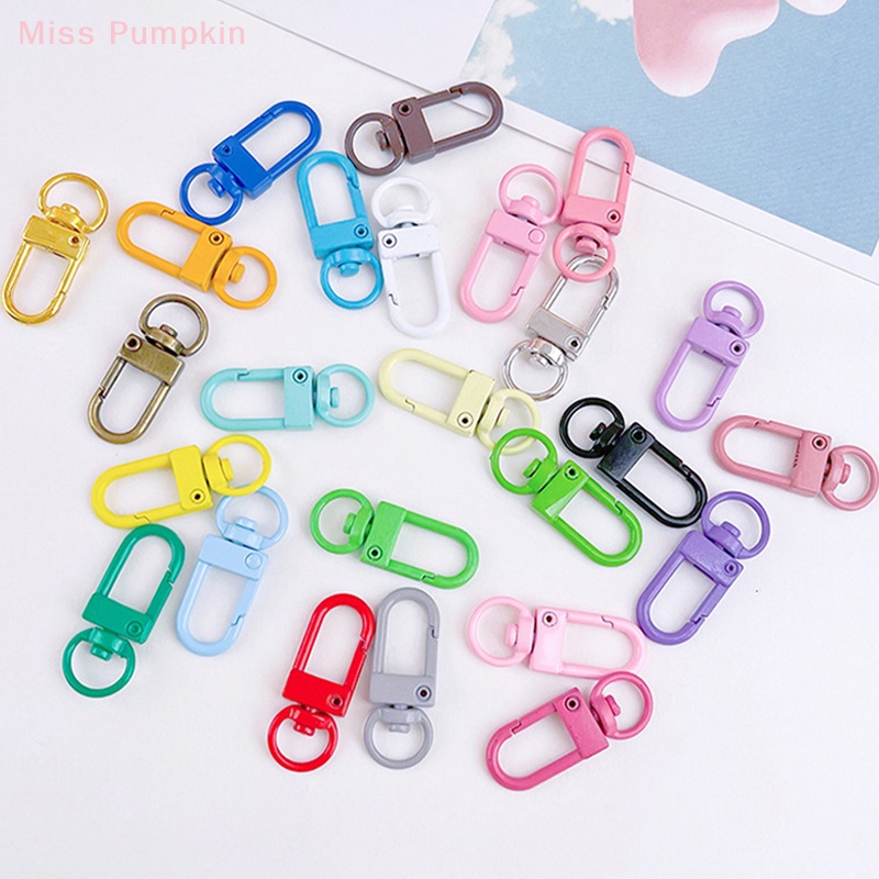 5 Móc Chìa Khóa Xe Hơi Bằng Kim Loại Màu Kẹo Hình Tôm Hùm Dễ Thương diy