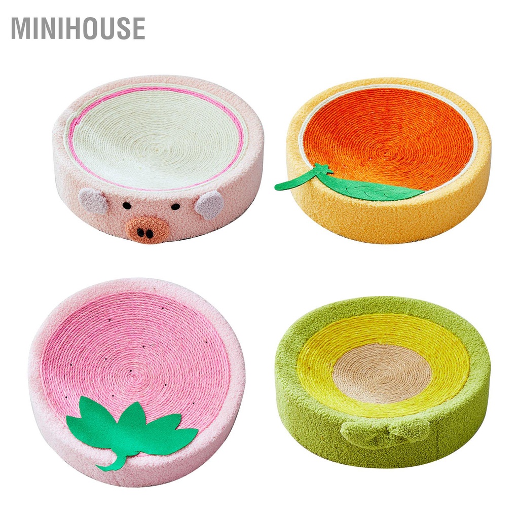 MiniHouse Cat Scratcher Bed Salu hình tròn Lounge để bảo vệ đồ nội thất bằng móng vuốt