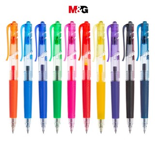 Set 10 bút bi m&g nhiều màu sắc ngòi 0.5mm