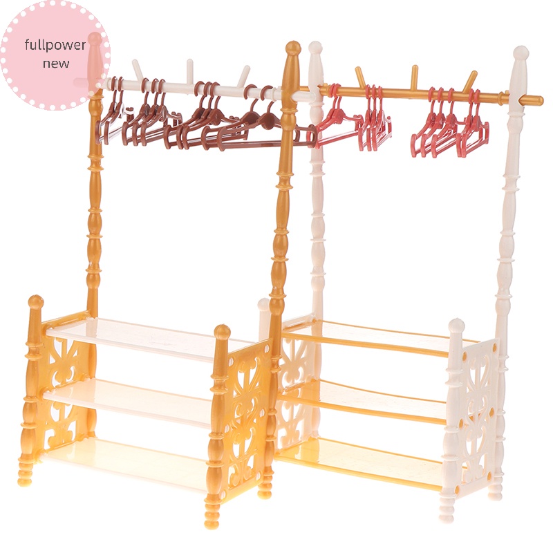 Fullpowernew 1 Bộ Móc Treo Quần Áo Búp Bê 30cm vn