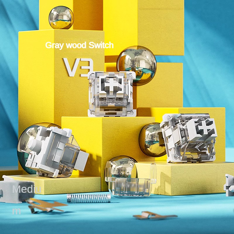 Leobog Công Tắc Bán Dẫn 3 feet 5 feet v4v3 Bằng Gỗ Tro Bôi Trơn Công Tắc Cơ Khí