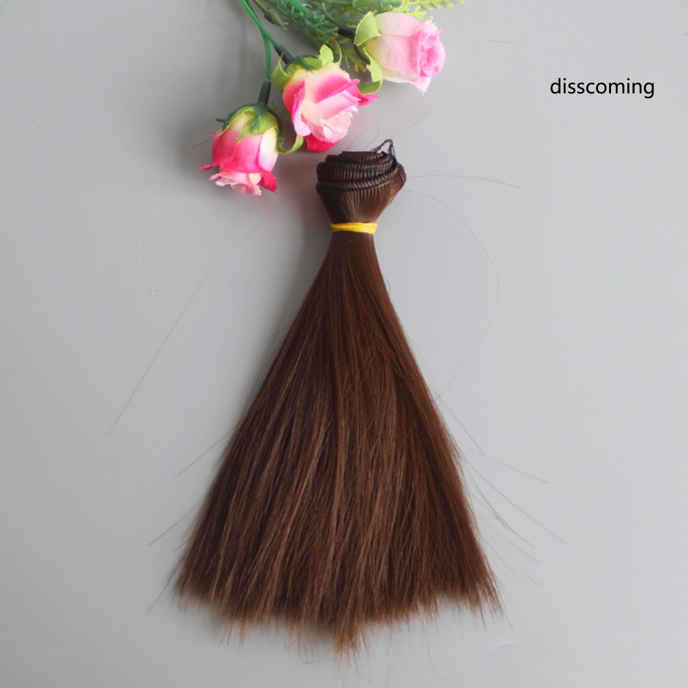 Tóc Giả Thẳng Dài 15cm Bằng Sợi Tổng Hợp Dành Cho Búp Bê bjd sd