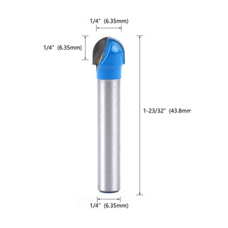 【new product】Router Bit Solid Hardened Steel Woodworking Tools 6.25MM Shank Cutters