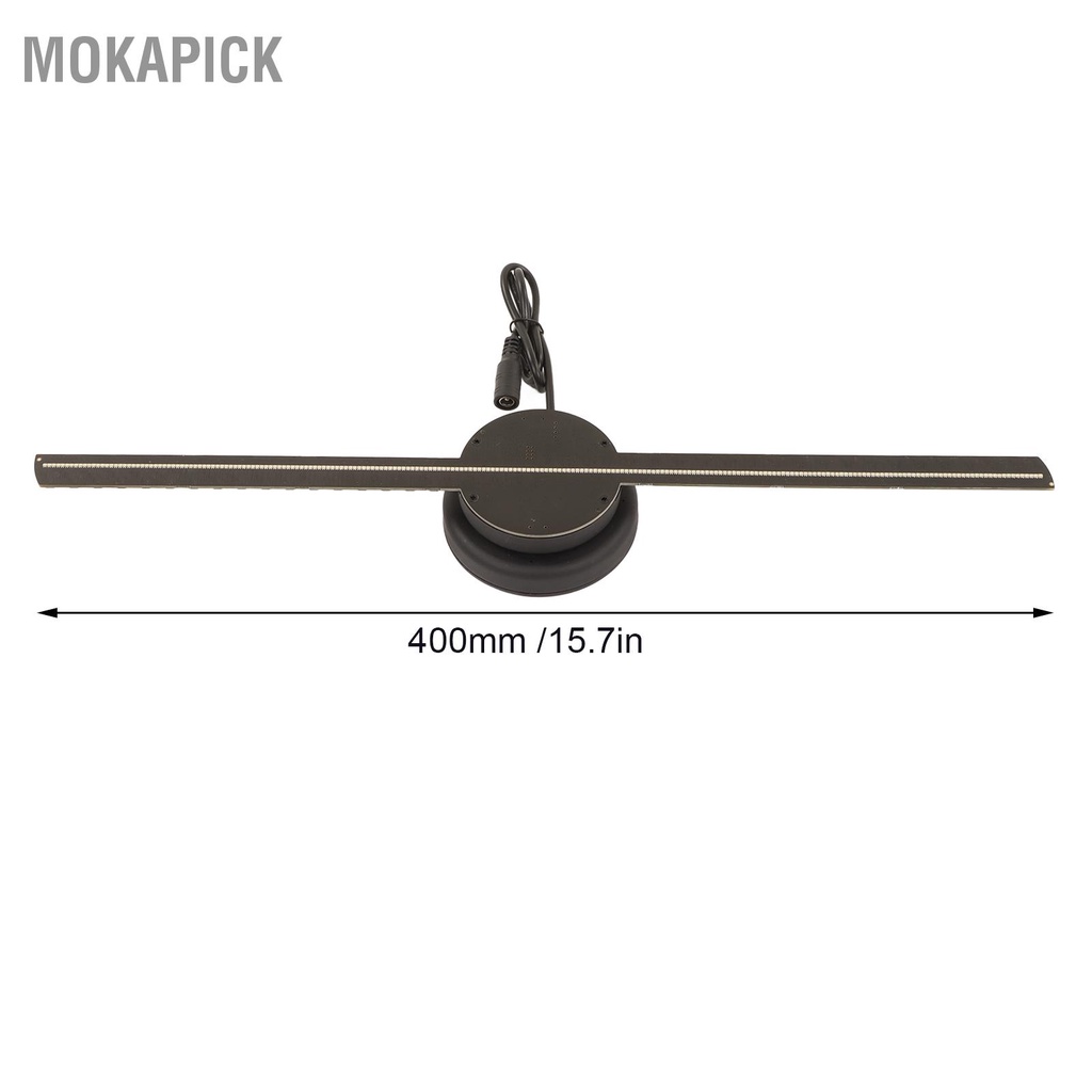 Quạt hình ba chiều 3D 224LED 400x400mm Điều khiển từ xa WiFi Màn quảng cáo máy chiếu 100‑240V Mokapick