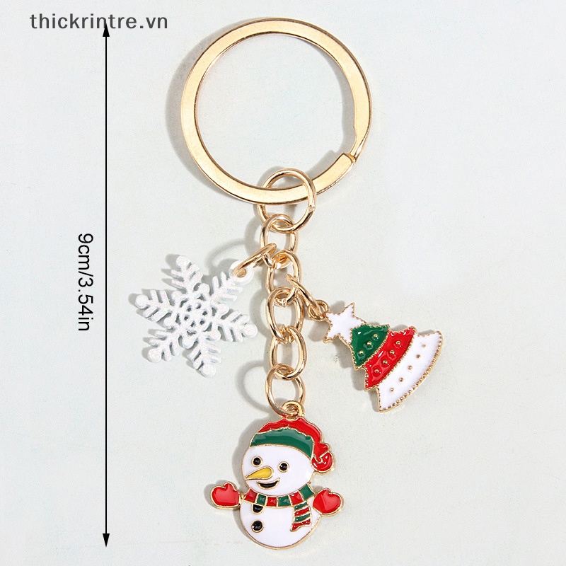 Th Móc Khóa Hình Ông Già Noel Hoạt Hình Dễ Thương Trang Trí Túi Xách / Xe Hơi Làm Quà Tặng Giáng Sinh diy vn
