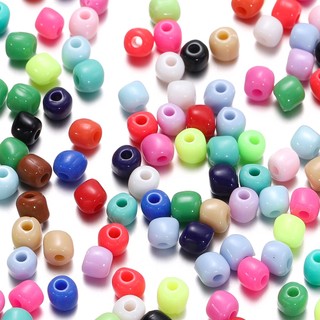St.kunkka 50 / 100 Hạt Xỏ acrylic 4 * 4.5mm 4mm Dùng Làm Trang Sức Thủ Công