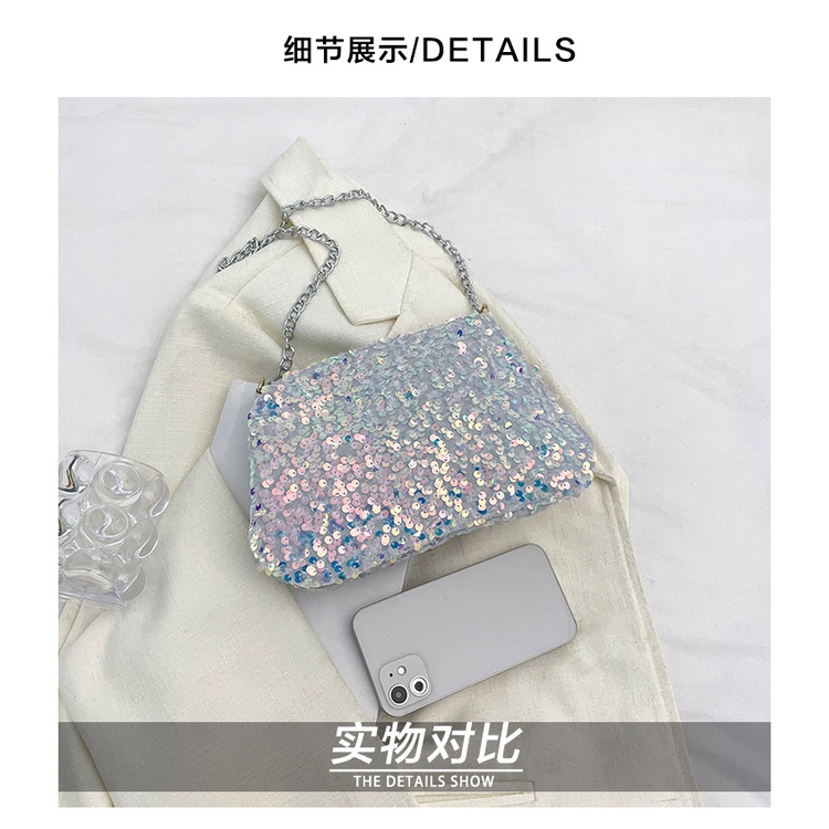 Túi Đeo Vai Đính Kim Sa Lấp Lánh Thời Trang Cho Nữ