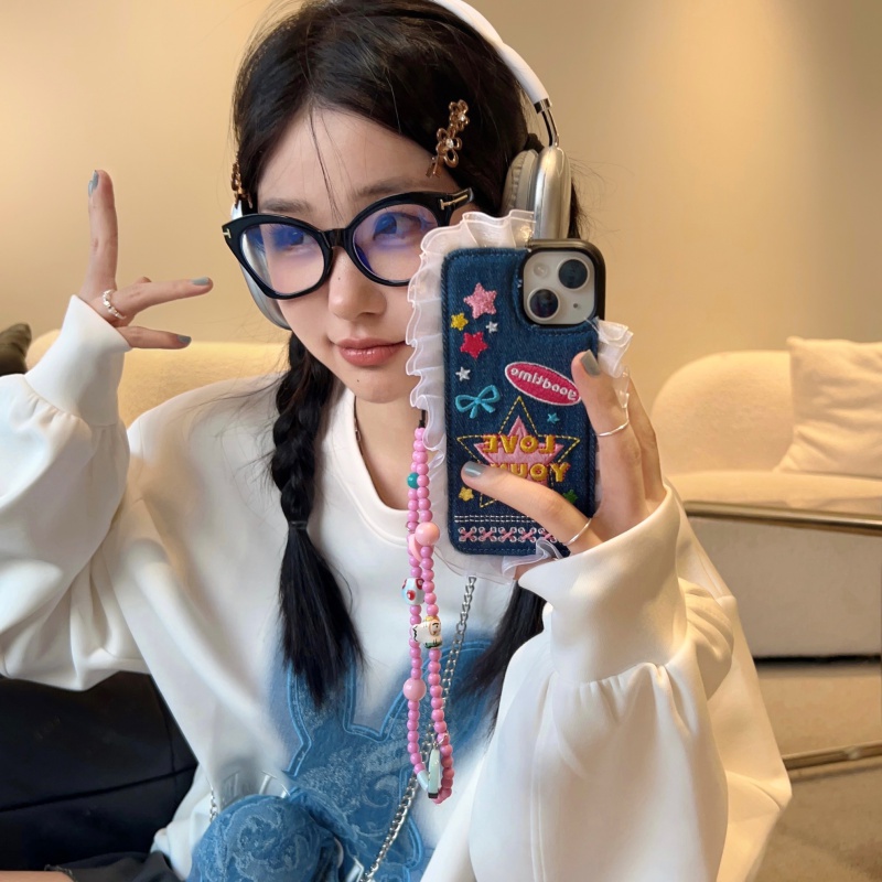 Ốp Điện Thoại Họa Tiết Ngôi Sao denim Cho iphone 11 12 13 14 15 12pro 13pro 14pro 15pro 12promax 13promax 14promax 15promax iphone 15pro