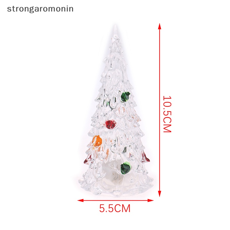 Cây Thông Giáng Sinh mini Có Đèn led Nhiều Màu Trang Trí Nhà Búp Bê