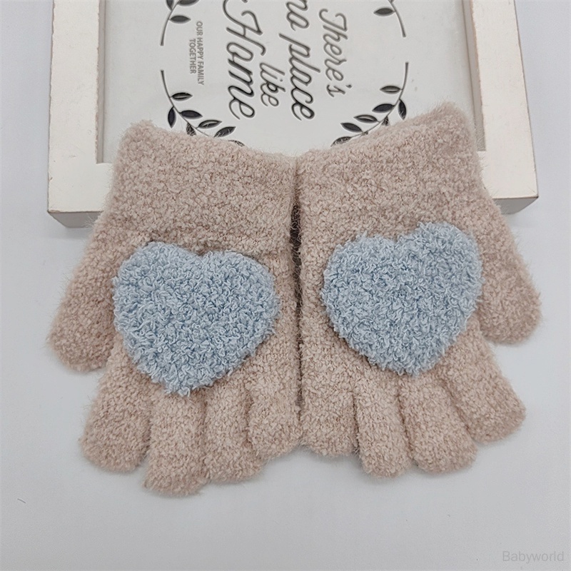 Găng Tay Lông Nhung Dày Dặn Ấm Áp Dễ Thương Xinh Xắn Cho Bé