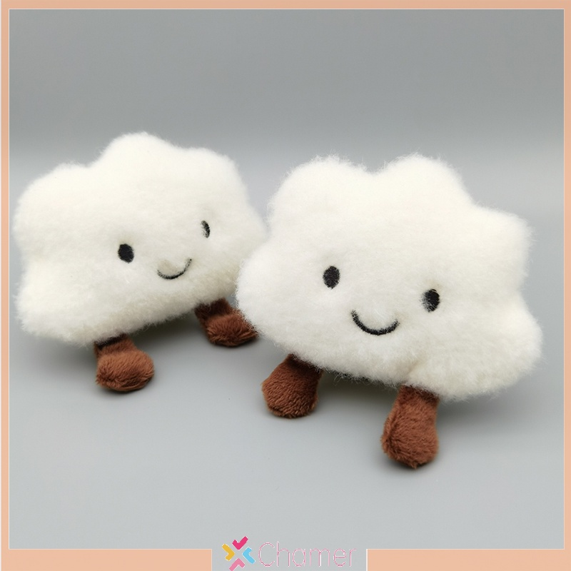 Móc Khóa Hình Búp Bê Nhồi Bông Mềm Mại Dễ Thương Trang Trí Túi Xách / Xe Hơi