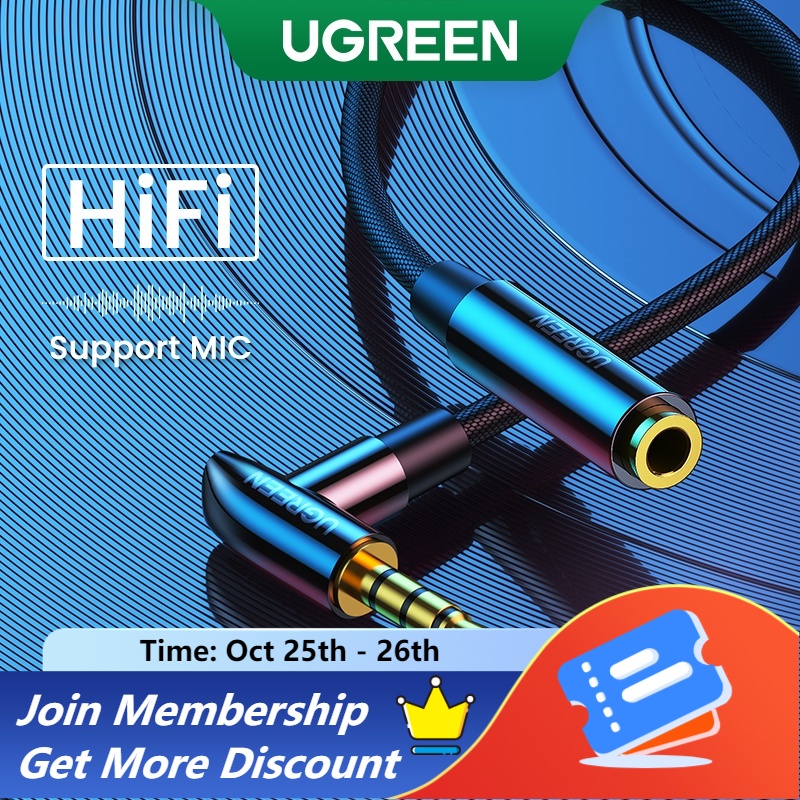 Cáp mở rộng tai nghe UGREEN giắc cắm 3.5mm