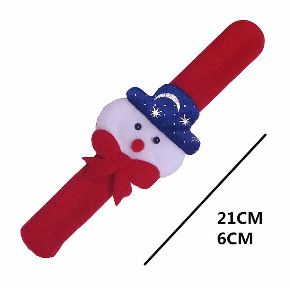 Mmluck Vòng Đeo Tay Đồ Chơi Giáng Sinh Bằng Vải Không Dệt Hình Tròn Phong Cách Hoạt Hình Giáng Sinh Dành Cho Trẻ Em