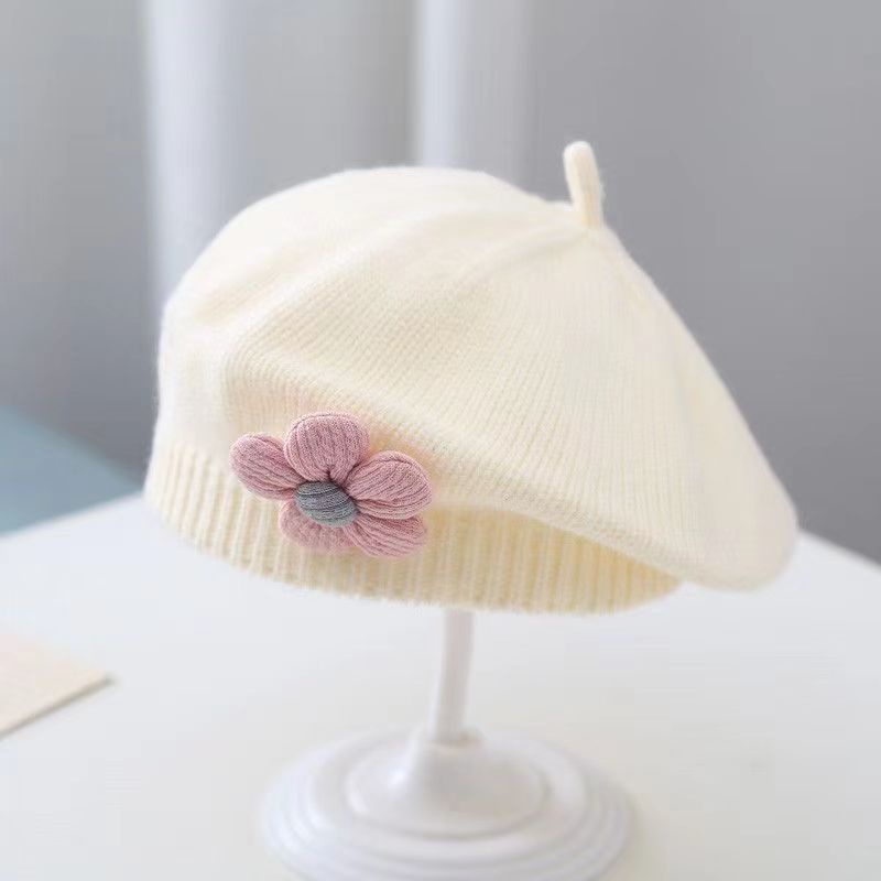Mũ beret Ren Dệt Kim Dễ Thương, Thích Hợp Cho Bé Gái