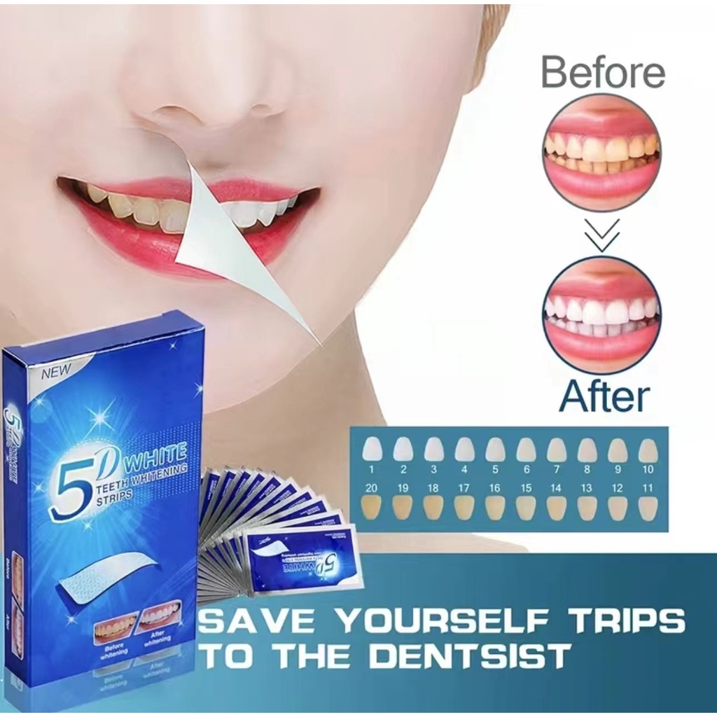1 Miếng Dán Làm Trắng Răng 5d Lâu Trôi