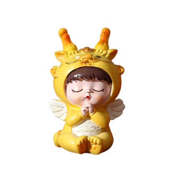 Đồ Trang Trí Bể Cá Hình Con Rồng Bằng Nhựa Dễ Thương Bắt Mắt