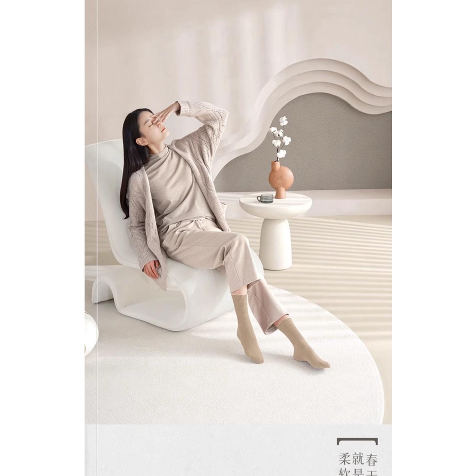 Vớ cotton Đen Khử Mùi Thấm Hút Mồ Hôi Thời Trang Thu Đông Mới 2023