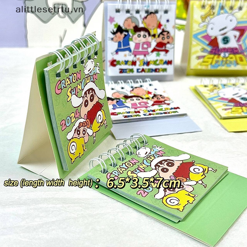 Alittlesetrtu Lịch Năm 2024 mini Để Bàn Trang Trí Văn Phòng vn