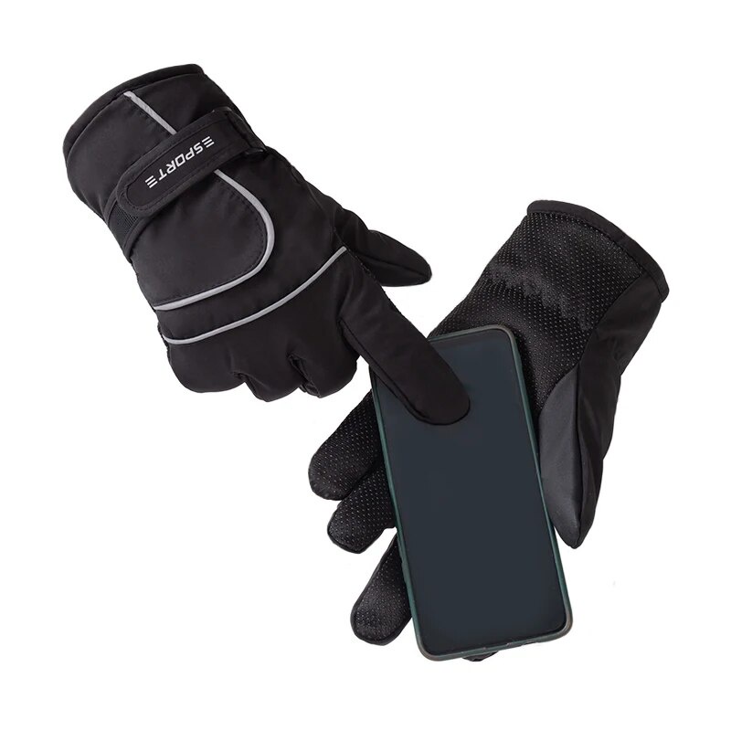 Găng Tay Lái Xe Chống Gió Giữ Ấm Chống Trượt Có Thể Chạm Màn Hình Cảm Ứng Dành Cho Nam