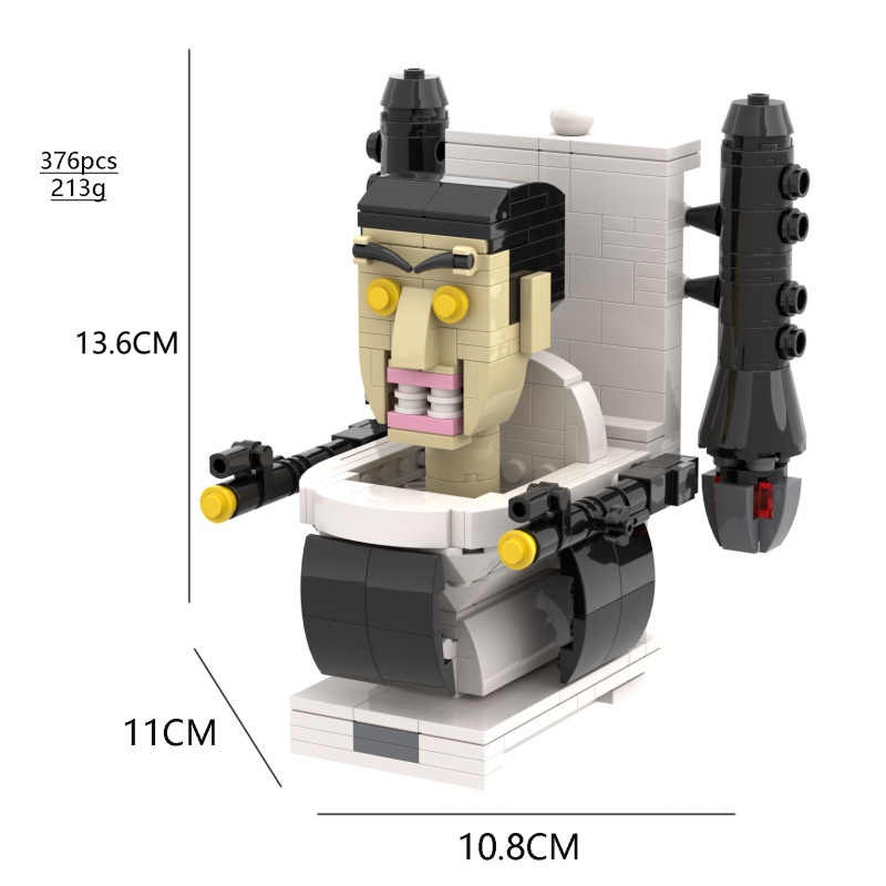 Moc Bộ Đồ Chơi lego Skibidi Toilet Xếp Hình toilet Vui Nhộn Cho Bé