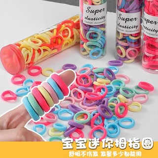 Set 100 Dây Thun Buộc Tóc Nhiều Màu