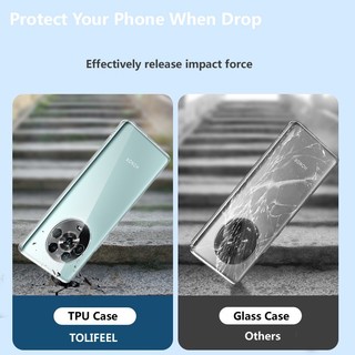 Ốp TPU trong suốt cho Honor Magic 7 5 4 Pro 5Lite 5G 2023, vỏ mềm bảo vệ mặt sau