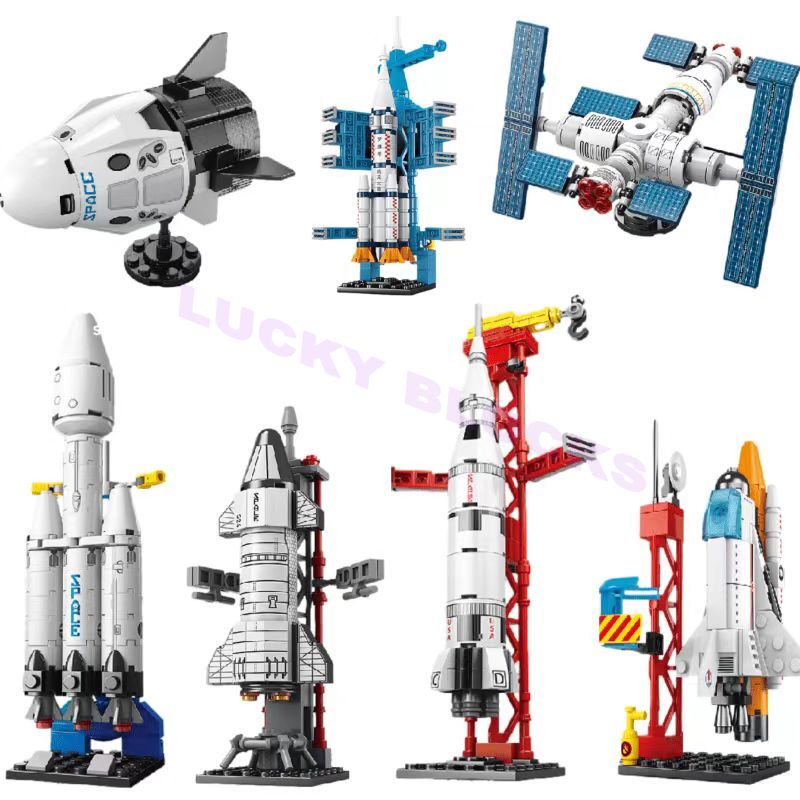 Bộ Đồ Chơi lego 5 Mảnh Hình Tàu Không Gian Vũ Trụ