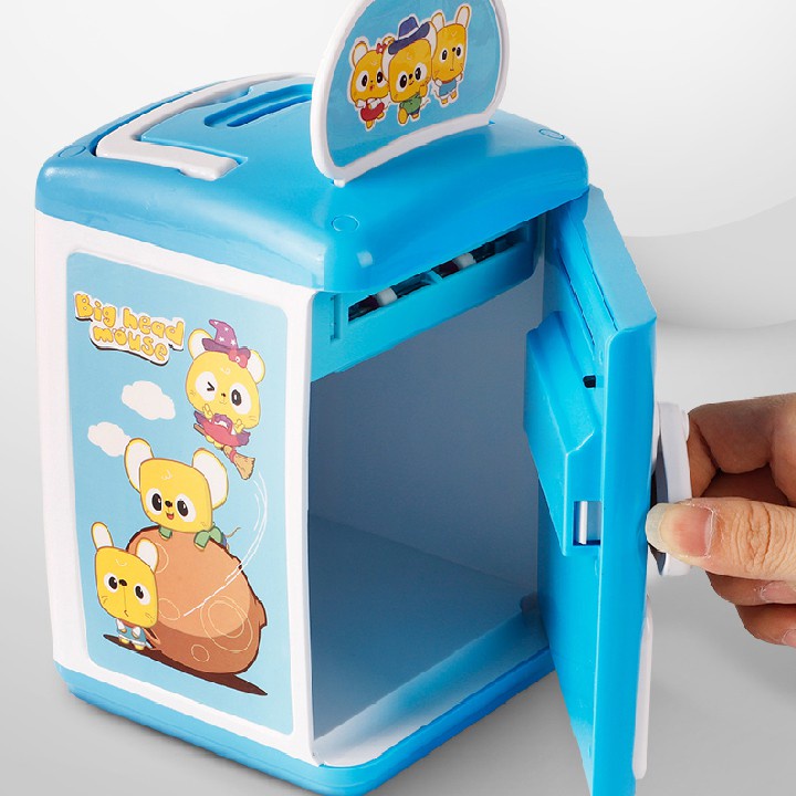 - Két sắt mini thông minh cho bé cầm