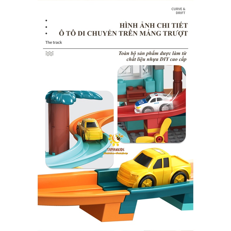 Lego Xếp Hình Đồ Chơi Đường Ray 512 Chi Tiết Đồ Chơi Lego Lắp Ráp ( Có Kèm