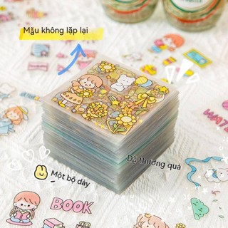 1 Miếng Dán Hình Thú Cưng Hoạt Hình Chống Nước Trang Trí Sổ Tay / Điện Thoại / Cốc Nước Cỡ Nhỏ 8 * 8 diy