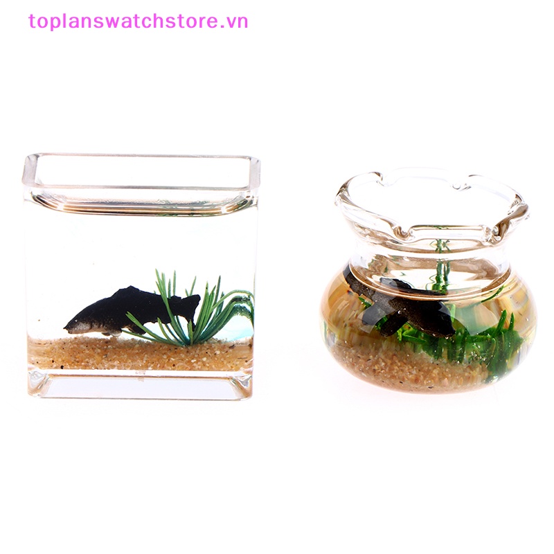 Toplanswatchstore Đồ trang trí Bể Cá Thủy Tinh Mini Trang Trí Nhà Búp Bê vn