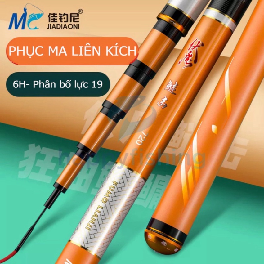 Sale hot -  Cần Câu Carbon Siêu Nhẹ Siêu Cứng MC Phục Ma Liên Kích 6H- Bản Mới uy tín