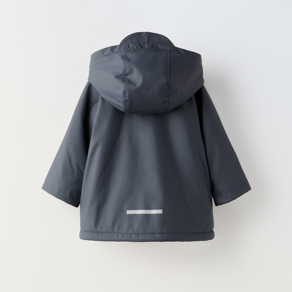 Raincoat Zara 2023 dư xịn ,ÁO MƯA TRÁNG CAO SU LÓT LÔNG CỪU NHÂN TẠO