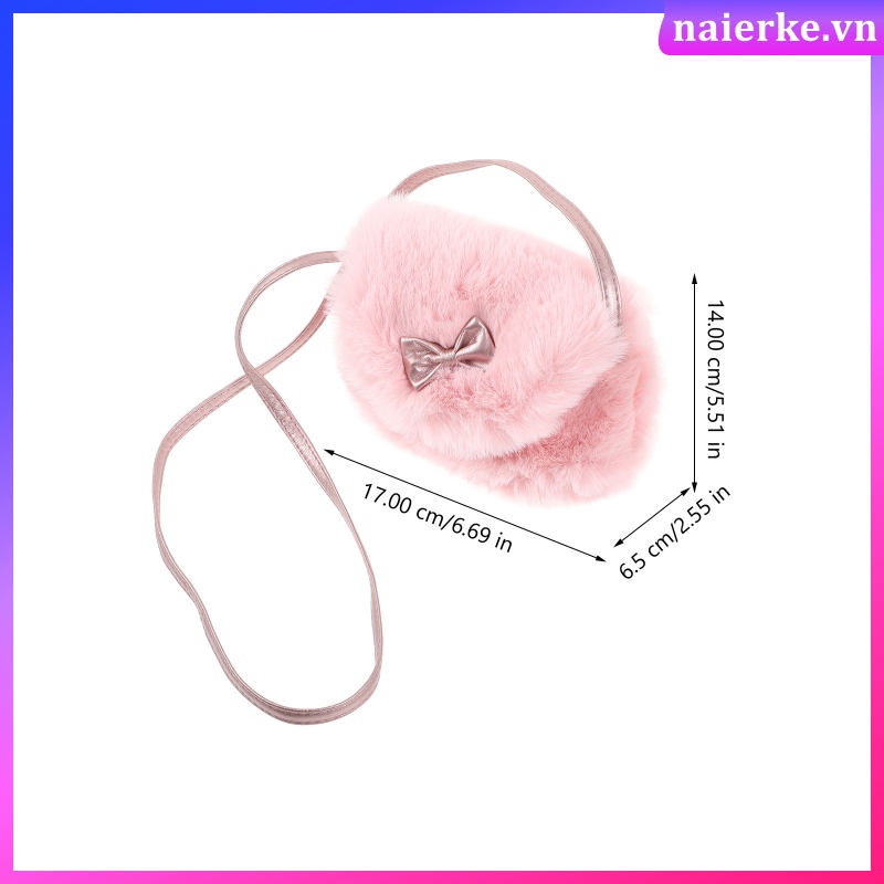 Túi Đeo Chéo Vai Bằng Lông Dễ Thương Dành Cho Nữ