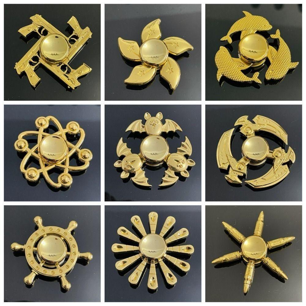 Con Quay Đồ Chơi spinner BằNg Kim LoạI ĐồNg Thau, GiúP GiảM Stress