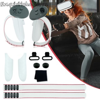 Vỏ Bọc Pin Thay Thế Cho Tay Cầm Điều Khiển Chơi Game meta quest 3 vr Bằng Dây Bện Khóa Kim Loại