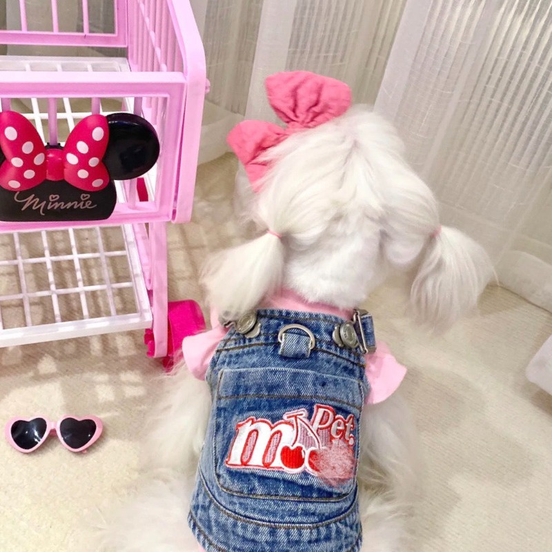 Váy Yếm denim Dễ Thương Cho Thú Cưng