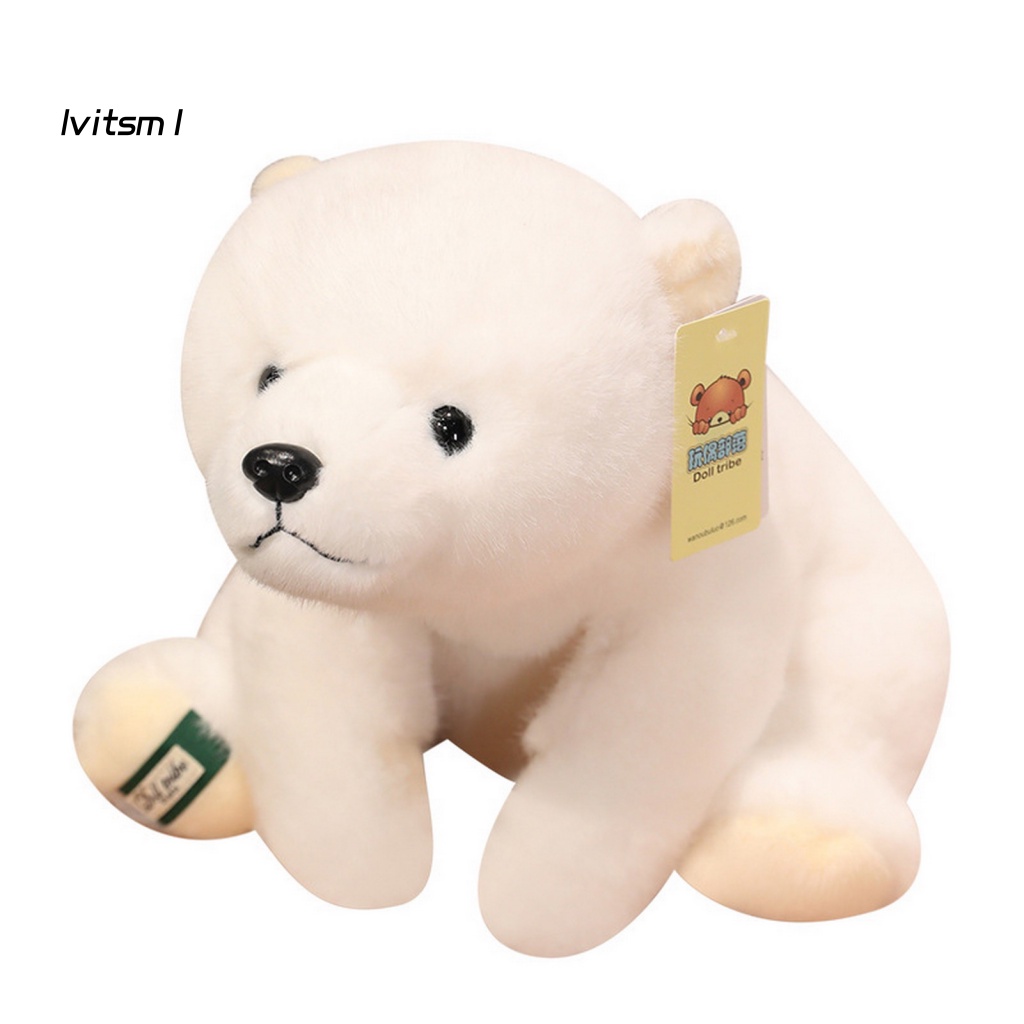 Gấu Bắc Cực Nhồi Bông Mềm Mại Dễ Thương Trang Trí Nhà Cửa Sinh Nhật Trẻ Em Và Nam Ái