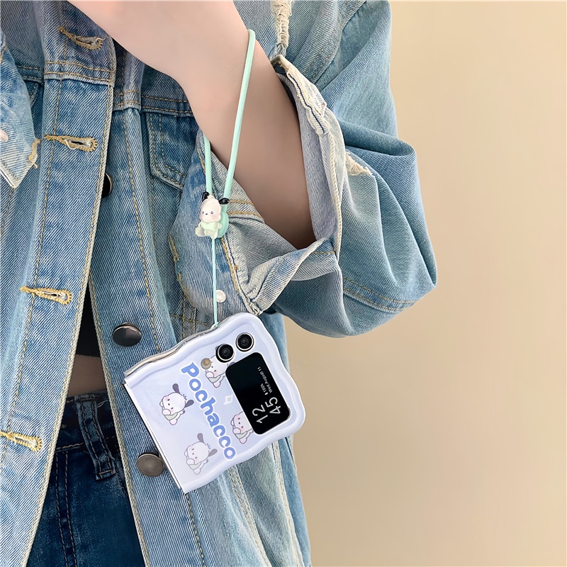 Bao Da Điện Thoại Chống Sốc Họa Tiết Hoạt Hình Cho samsung z flip 3 4 5 z flip5 zflip5