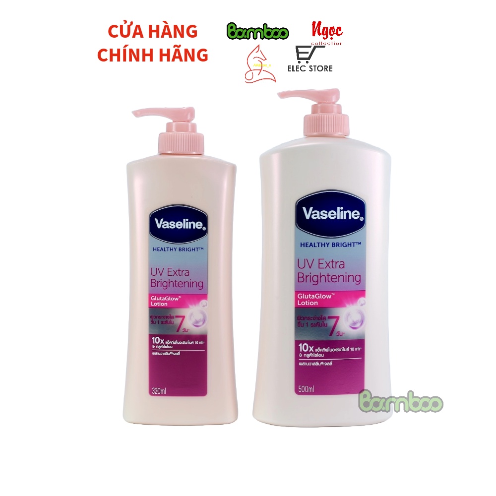 Dưỡng thể Vaseline trắng da 480ml Thái lan