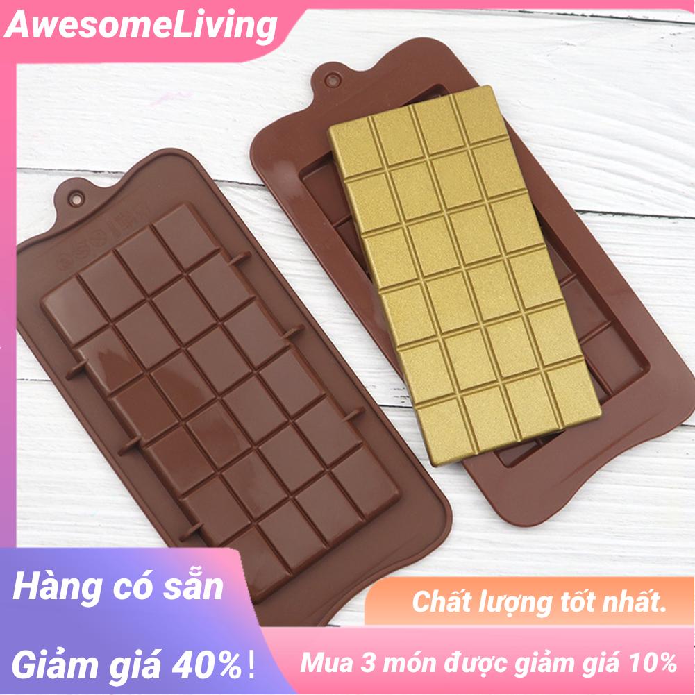 Khuôn silicone Làm Bánh & Đá Hình Thanh chocolate diy
