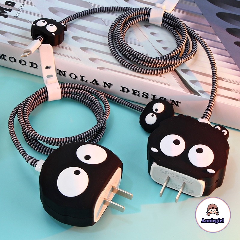 Hoạt Hình Vỏ Bọc Bảo Vệ Đầu Cáp Sạc Nhanh Chống Gập Hình Hoạt Họa fairydust briquettes Cho iphone Ốp