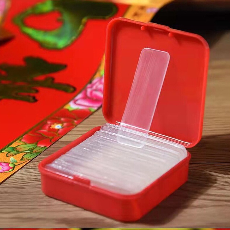 Hộp 60 Miếng Dán 2 Mặt Trong Suốt Siêu Dính Treo Đồ Trang Trí