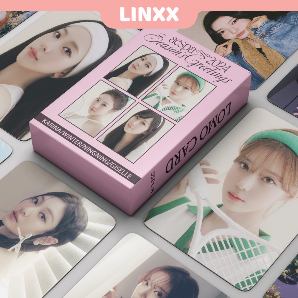 Hộp 55 Tấm Ảnh lomo card Nhóm Nhạc aespa 2024