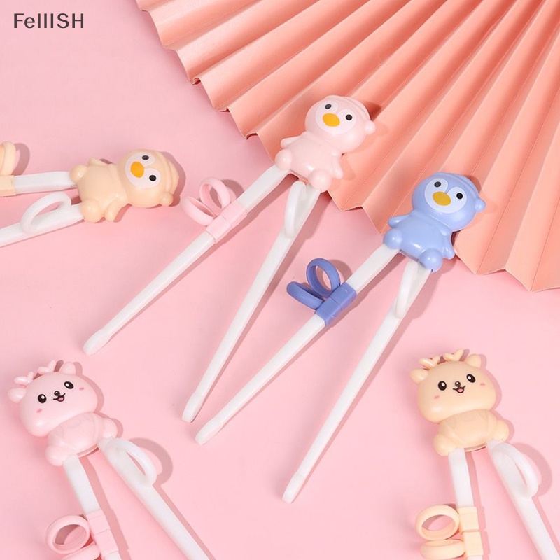 1 Cặp Đũa Tập Ăn Họa Tiết Hoạt Hình Dễ Thương Cho Bé 439br