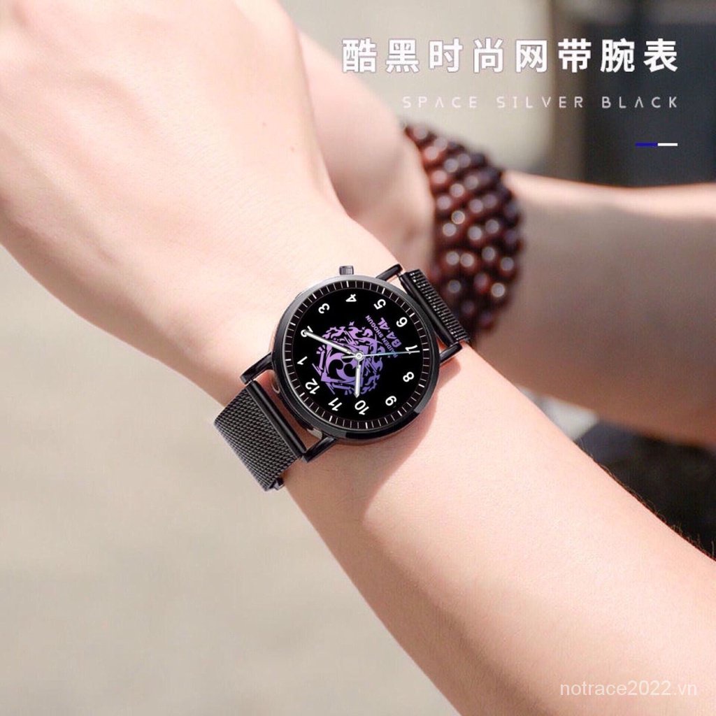 ★Genshin Impact★Raiden shogun & yoimiya Đồng Hồ Đeo Tay Phát Quang Chống Thấm Nước Hai Chiều Thời Trang