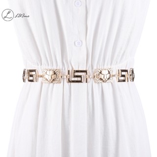  Dây Xích Đeo Thắt Lưng Bằng Kim Loại Họa Tiết Hình Học Có Thể Điều Chỉnh Cho Nữ 