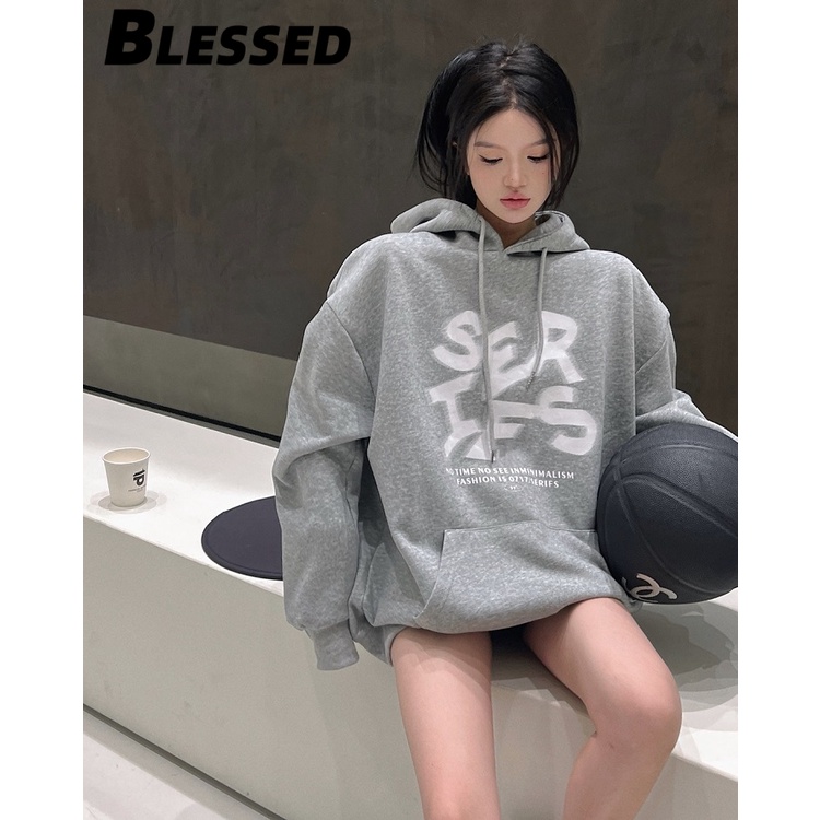 Blessed Áo Khoác hoodie áo khoác nữ zip hoodie Durable INS chic High-quality WWY23B09AV 45Z231109
