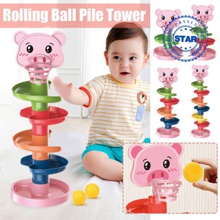 Đồ chơi tháp bóng lăn giáo dục sớm cho bé f9p7